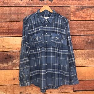 Men's 2x plaid button up shirt NWT!
